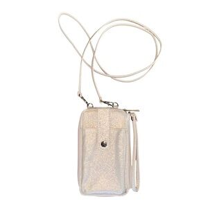 Metallic Rose Gold Crossbody Cell Phone Purse